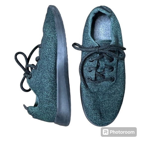 Allbirds Women’s Wool Runner sneakers dark green size 9 - Picture 2 of 5